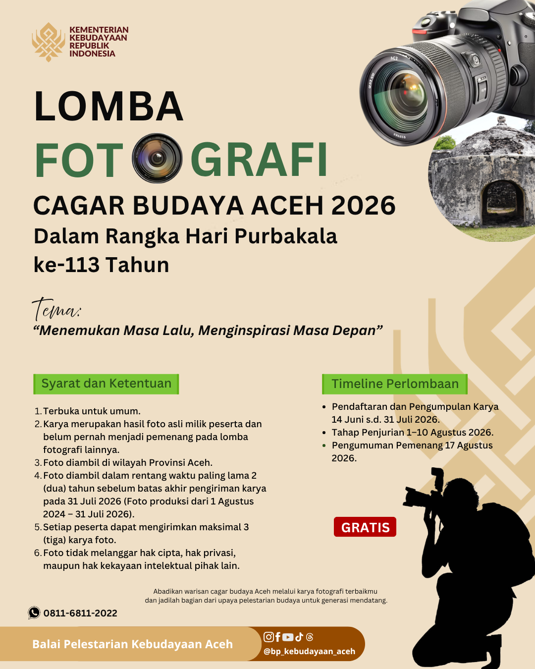 LOMBA FOTOGRAFI CAGAR BUDAYA 2026